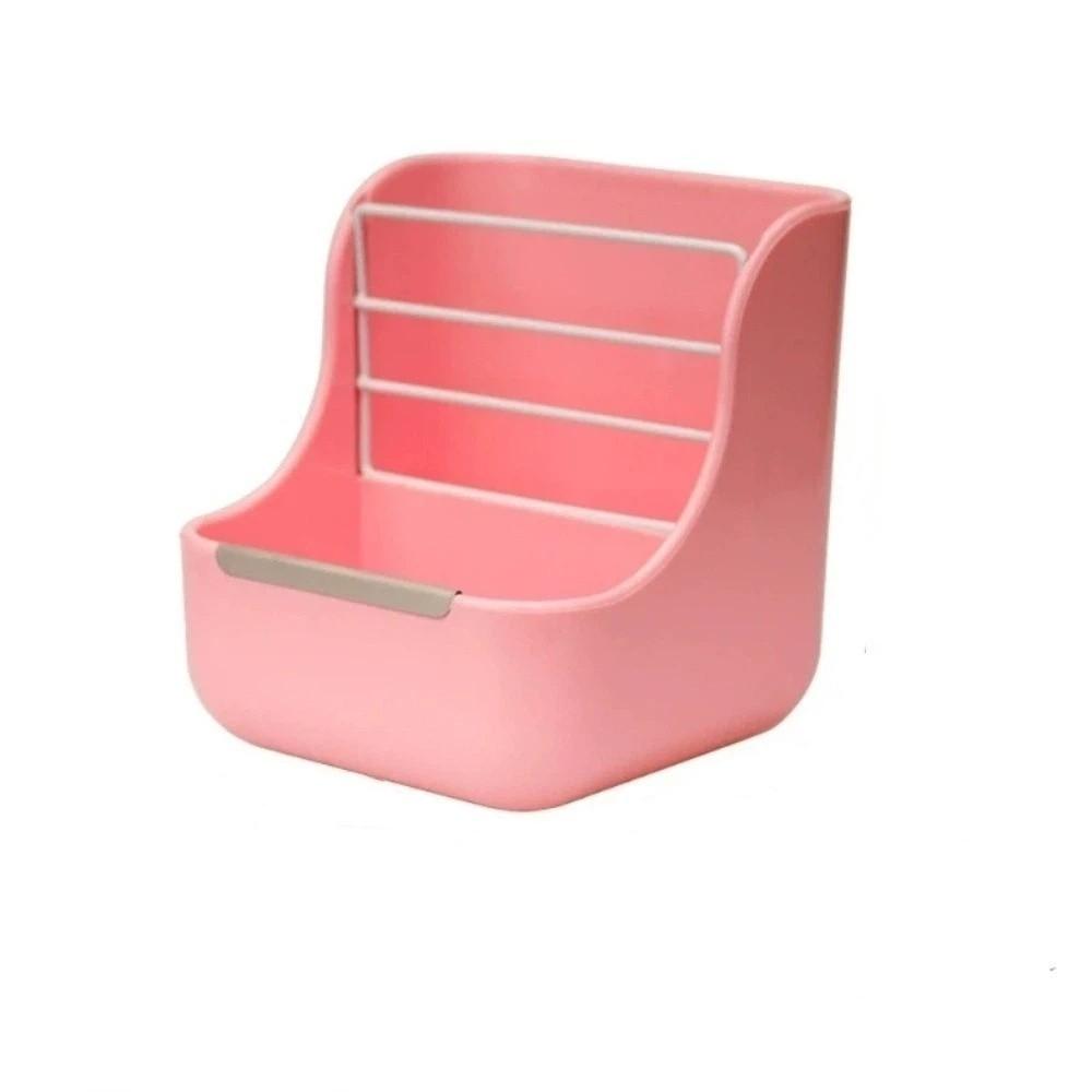 2 in 1 Rabbit Hay Rack Fixed Grass Rack Small Animal Feeder Pet Supplies Hay Feeder Small Animals розовый