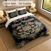 Floral Garden Theme Personalized 3Pcs Bedding Set Custom Text & Name 1 Sheet 2 Pillowcases Household Bedding 1pc