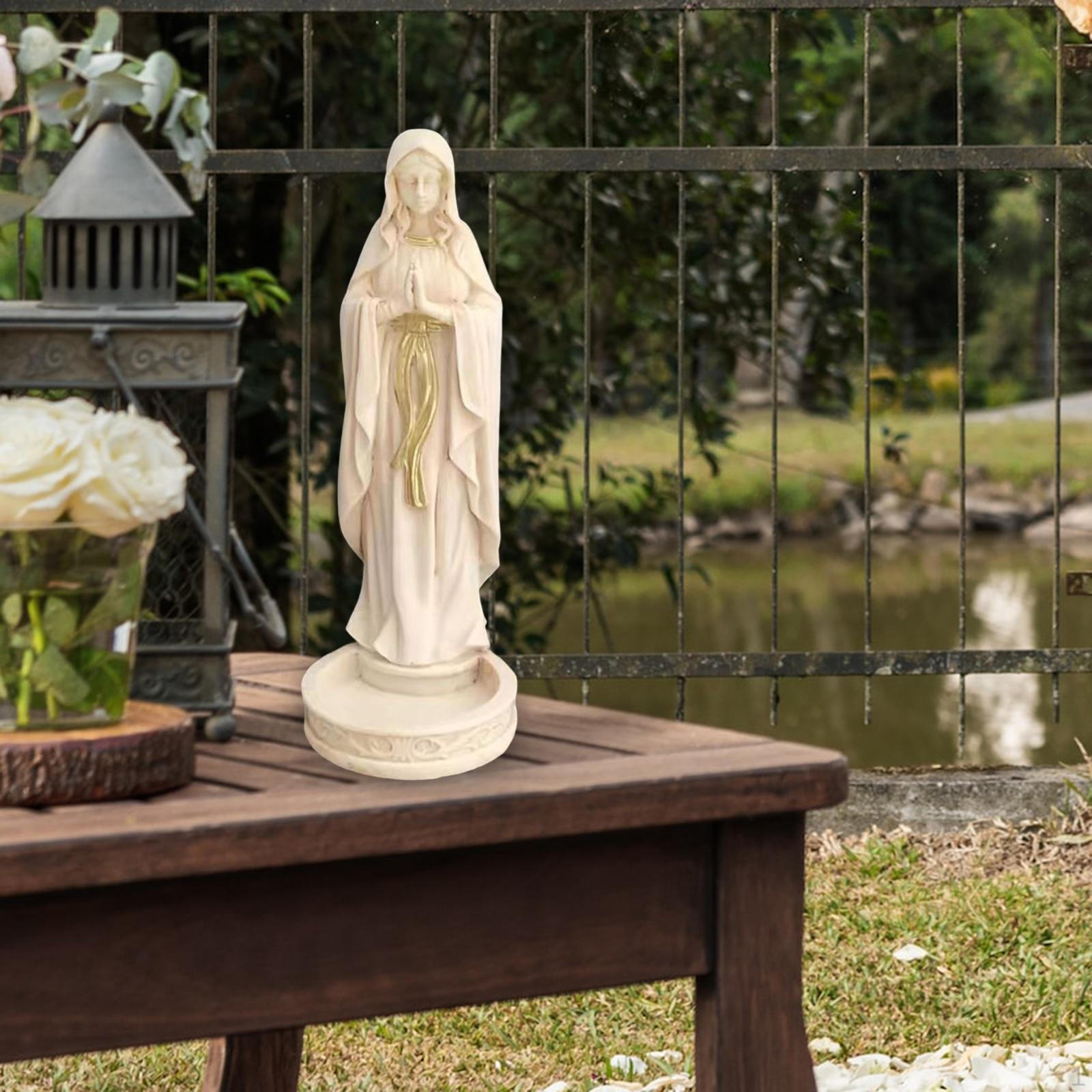 

Virgin Mother Mary Statue Art Crafts Decorative for Shelf Table Dining Room Home