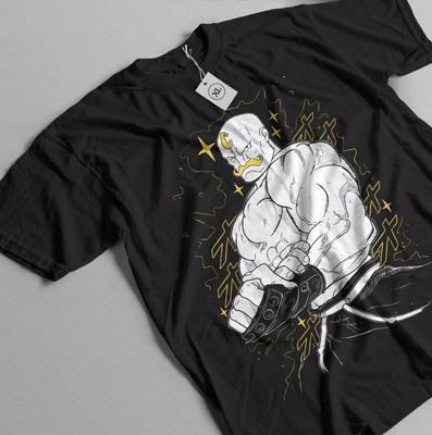 Alex Louis Armstrong Fullmetal Alchemist T-shirt Mustang Lust T-Shirt Black