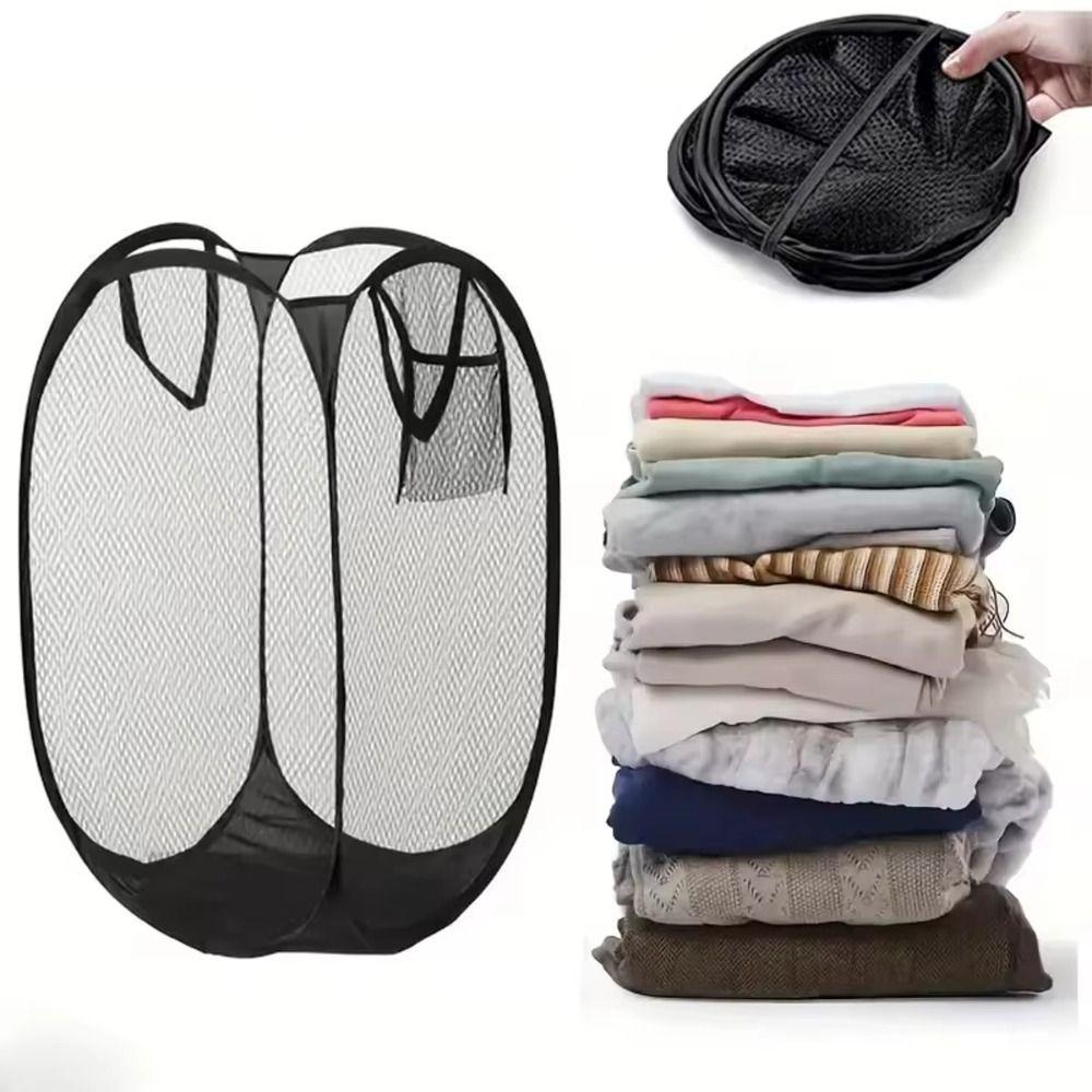 Breathable Clothes Storage Basket Foldable Laundry Basket New Dirty Clothes Basket