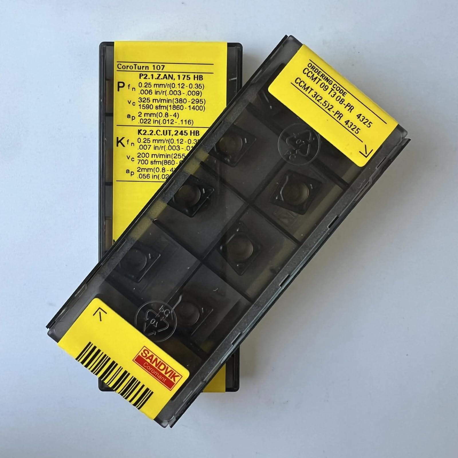 

Original Sandvik / CCMT09T308-PR 4325 / CNC lathe carbide blade 10 PCS