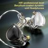 In-ear Wired Earphones Monitor Headphones HIFI Professional   Beryllium-coated Dynamic Unit Headphones Line Control Bass Music Can be Wireless