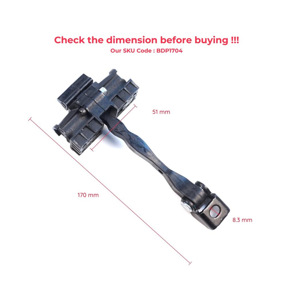 EDP1704-1 2 Pieces Front Door Hinge Brake Stop Check Assy Limiter Strap for Mini Cooper Clubman One MK2 II F54 51217460533 51217460534