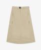 SUPRA Women'S Belted Long Skirt (Beige)