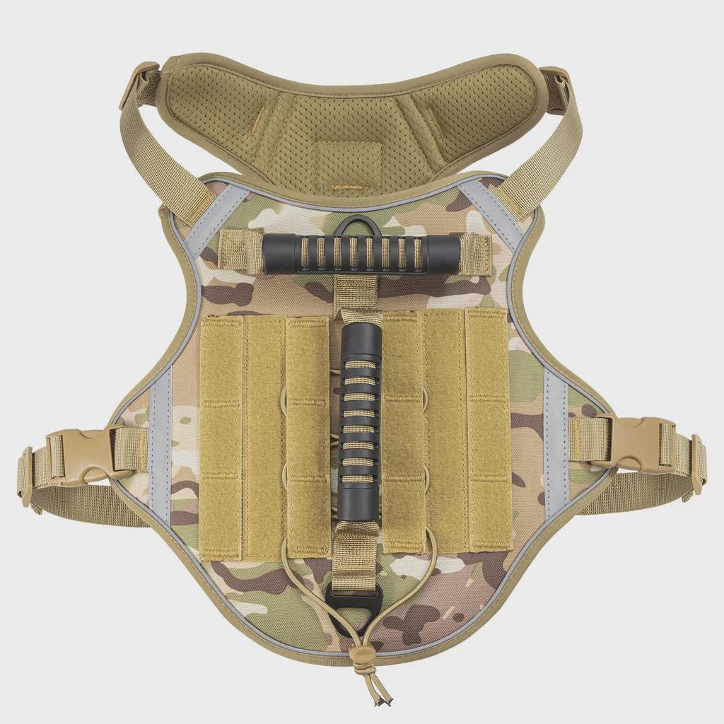 Cross-Border Tactical Dog Harness: Breathable Vest for Outdoor Military Training with Chest Harness & Traction Rope