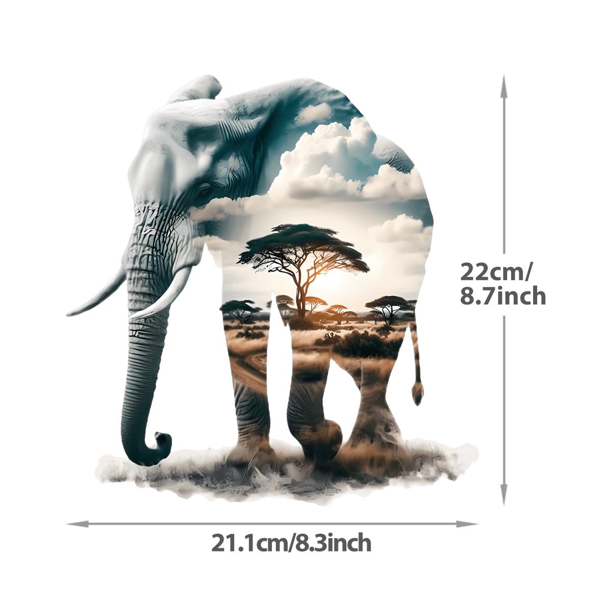 

Большой фон с изображением животных Термопереводные наклейки Тигр Лев Слон Наклейка на одежду Термопресс Аппликация Футболка Бумага для самостоятельного переноса
