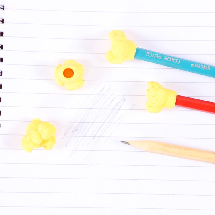 Creative Cartoon Popcorn Erasers for Students - Boxed Stationery Gifts for Kids