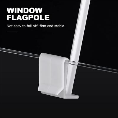 10Pcs Flag Holder Car Window Flagpole Clip-On Nation Support Poles Car Fix Flagpole Vehicle Flag Support Car Parade Flagpole