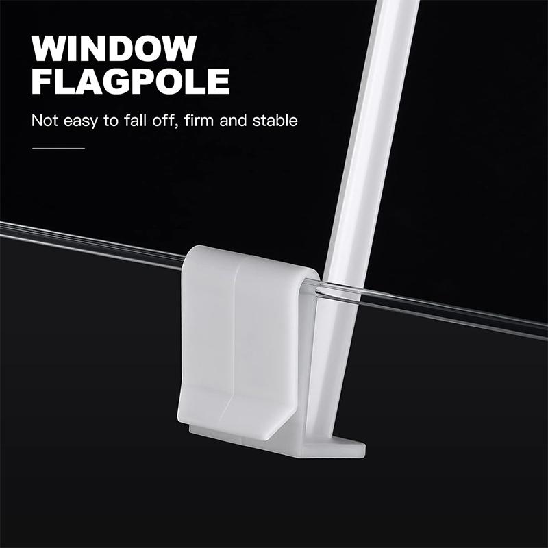 10Pcs Flag Holder Car Window Flagpole Clip-On Nation Support Poles Car Fix Flagpole Vehicle Flag Support Car Parade Flagpole
