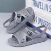 Sandals Soft Men Comfortable Non-Slip Men Shoes High Quality Beach Sandals Mens Gladiator Sandals Summer Casual Flat Shoes Black