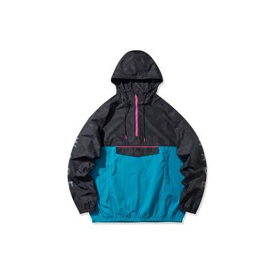 Li Ning Wade Series Casual Sports Hooded Half-Zip Jacket Men Jacket Black AFDQ185-1