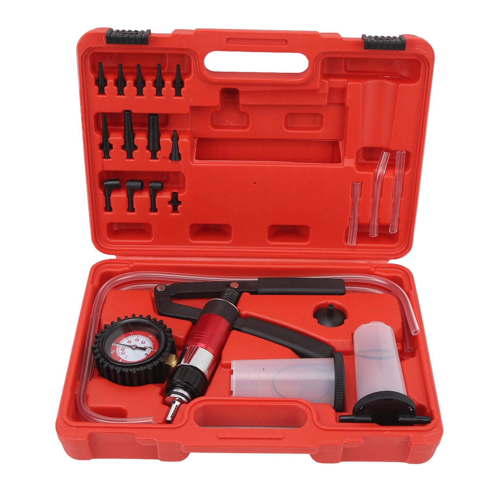 

Brake Bleeder Kit Hand Held Vacuum Pressure Pump Tester Brake Clutch Fluid Oil Bleeding System Tool for Truck Car