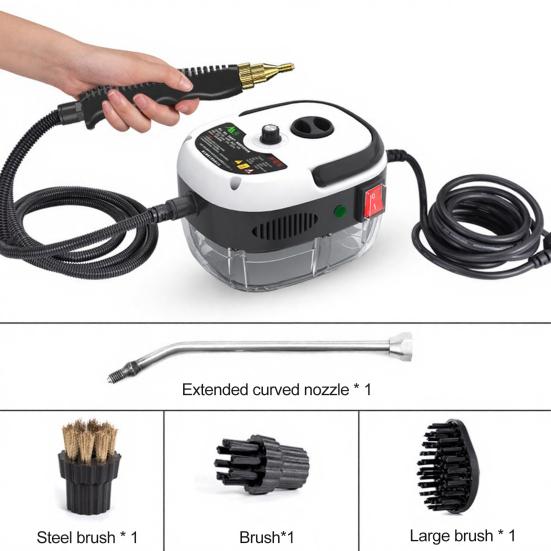 2500w Handheld High-Temperature Pressurized Steam Cleaner, Handheld Pressure Multi Purpose Cleaner Home Use