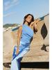 2026 Spring European & American Asymmetrical Neck Sleeveless Open Back Bodycon Dress