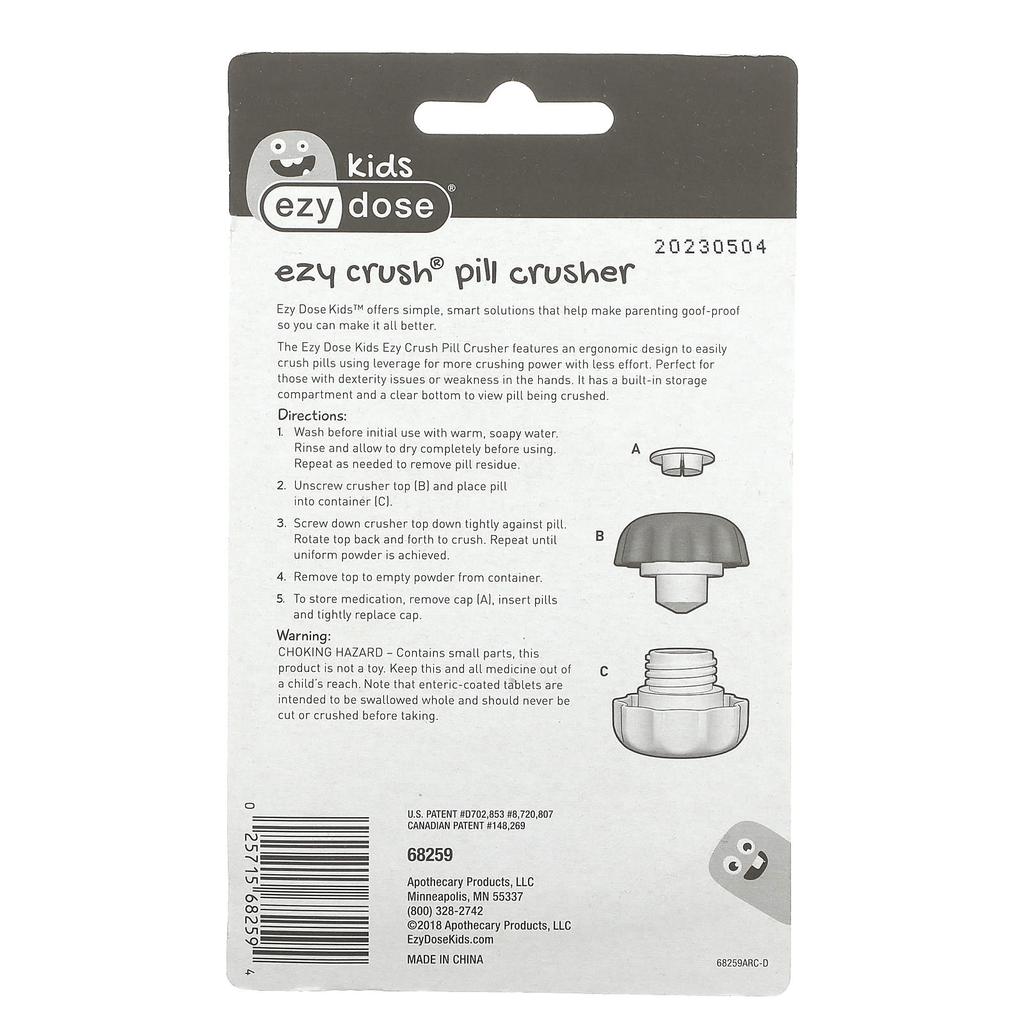 Kids, Ezy Crush Pill Crusher, 1 Count