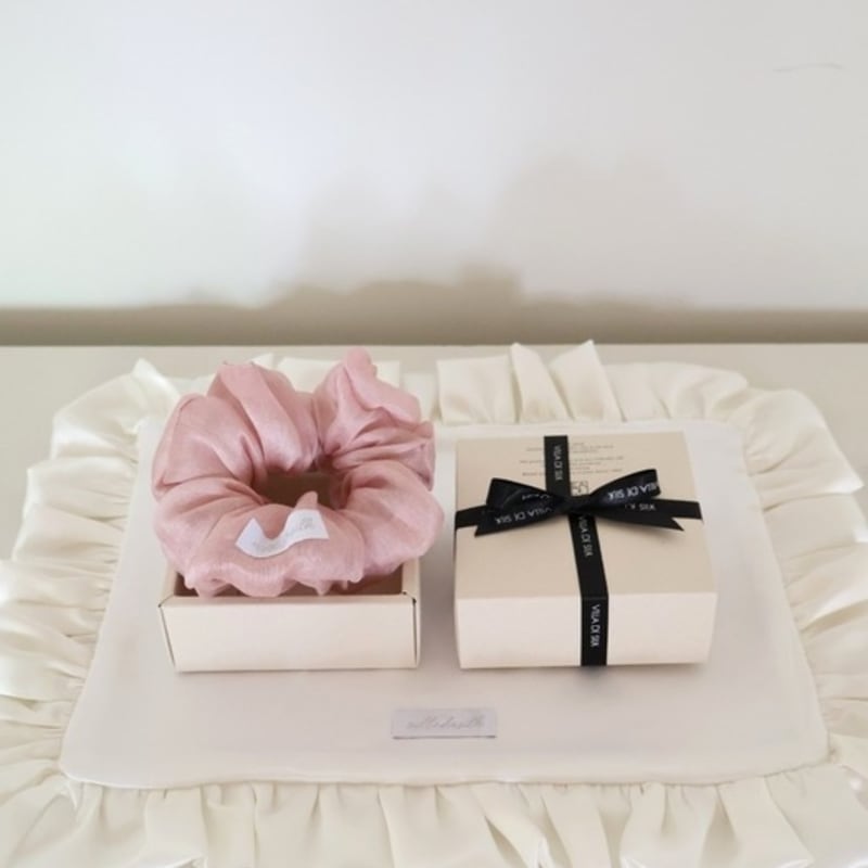VILLA DE SILK Silk Oganza Scrunchie (6colors)