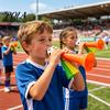 2Pcs Soccer Cheering Horn, 3 Tone Sports Fan Noise Maker, Handheld Football Stadium Trumpet for Game Day, Party Accessory