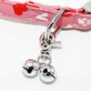 Benepaw Stainless Steel Bells For Dog Collars Pet Collar Charm For Dogs Cats Heavy Duty Snap Clips Puppy Pendant Accessories