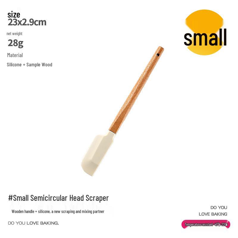

High-Temp Resistant Wooden Handle Silicone Spatula for Baking