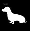 Car life qualitative  Cute Dachshund Dog Motorcycle Vehicle Reflective Decals Sticker ation