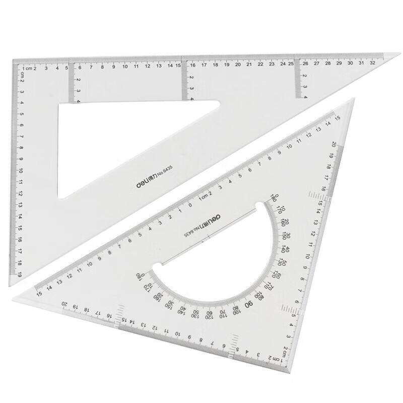 Deli Drafting Triangle Ruler Set