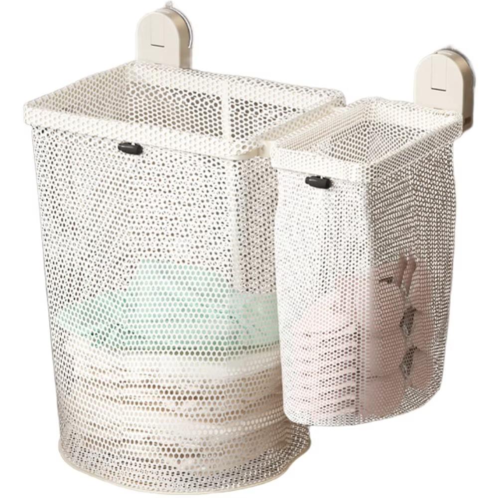 Breathable Design Hanging Laundry Basket Mesh Material Laundry Sorter  Bathroom Storage