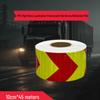 In-Stock Reflective Arrow Safety Floor Stickers - Black, Yellow, Red, White for Warehouse Nighttime Use