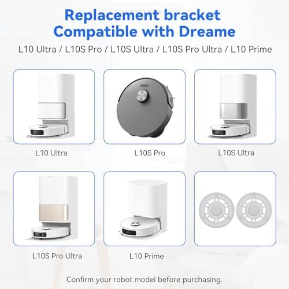 Robot Mop Cloth Holder For Xiaomi B101CN For Dreame S10, Mop Pad Plate Accessory Stand, 12.8 X 12.8 X 2.5 Cm,