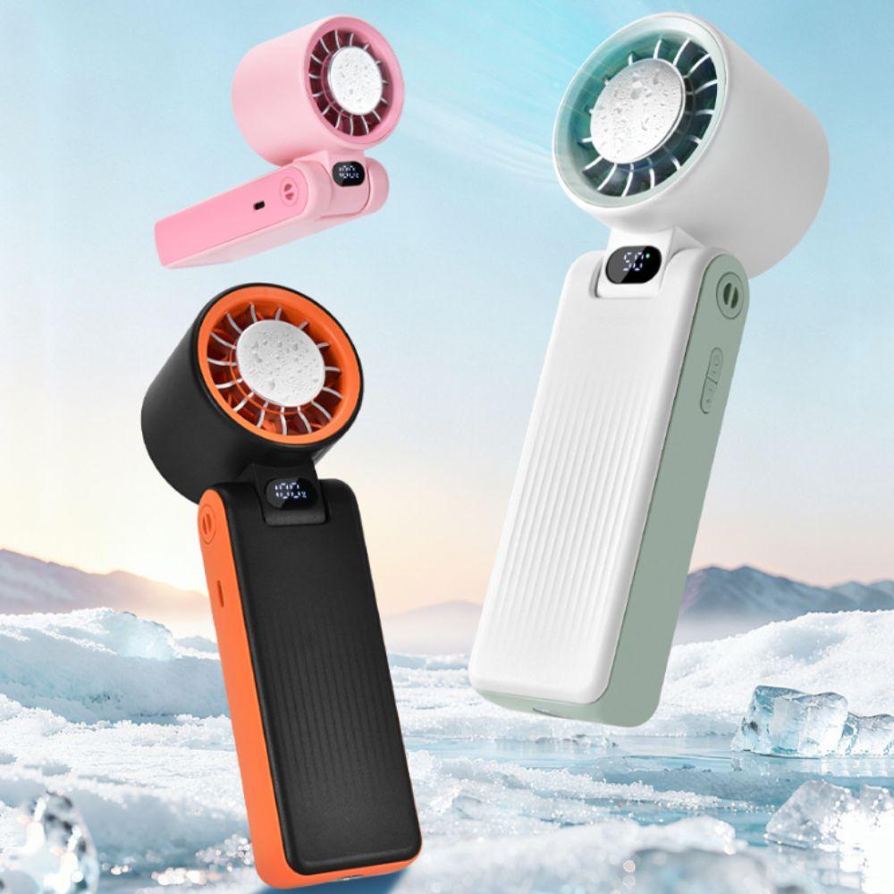 LED Digital Display Portable Handheld Fan Adjustable Wind Speed 3600mAh Battery Strong Wind Fan 100 Wind Speeds