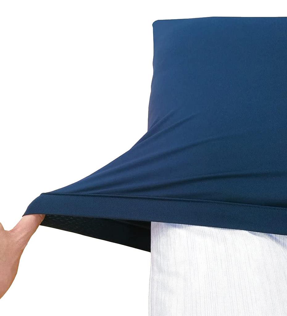 [NiOiNAi] Anti-Odor Pillowcase, Made In Japan, Lightweight, Stretchable, Long-Lasting Deodorizing Effect (L, Sax)