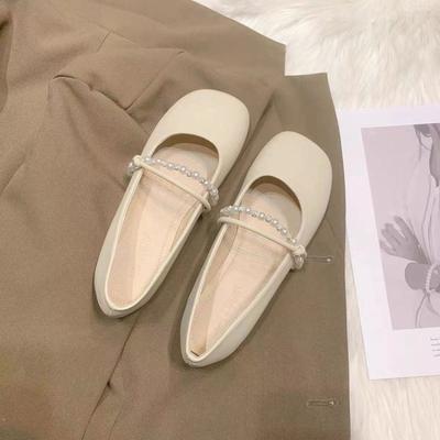 Feenhafte zarte Schuhe flache Einzelschuhe Damen neu Herbst Mary Jane Schuhe mit Rock weichsohlige Schuhe