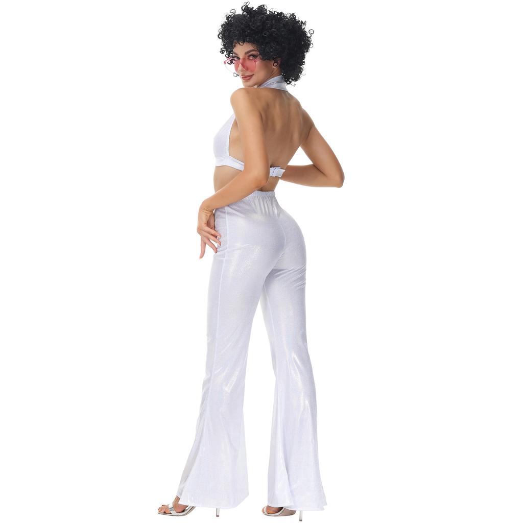 Ladies' 80s Vintage Disco Uniforms, Cosplay Cos Halloween Costumes, Show Prom Costumes