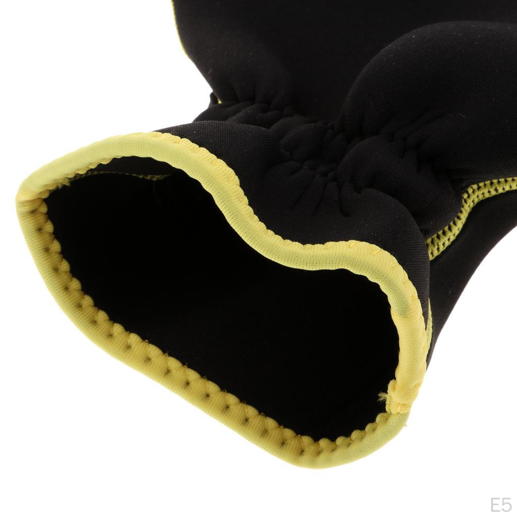 1 Pair Neoprene Kayak Rowing Rafting Paddle Gloves Hand Finger Palm