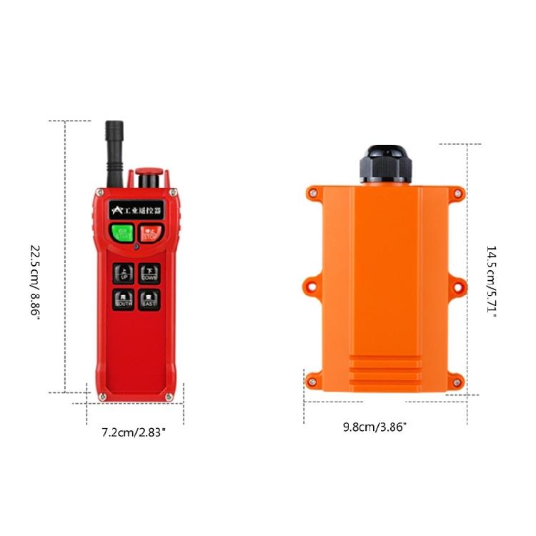 4-Channel 420~437MHz Remote for Elevator  Cranes Electric Hoists Wide Applications