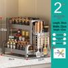 HANDUNYOU Double-Layer Kitchen Countertop Spice Rack