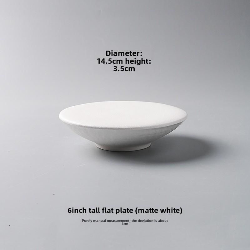 Creative High Foot Ceramic Dessert Plate Restaurant Molecular Cuisine Display Plate Snack Plate Sushi Dish Specialty Tableware