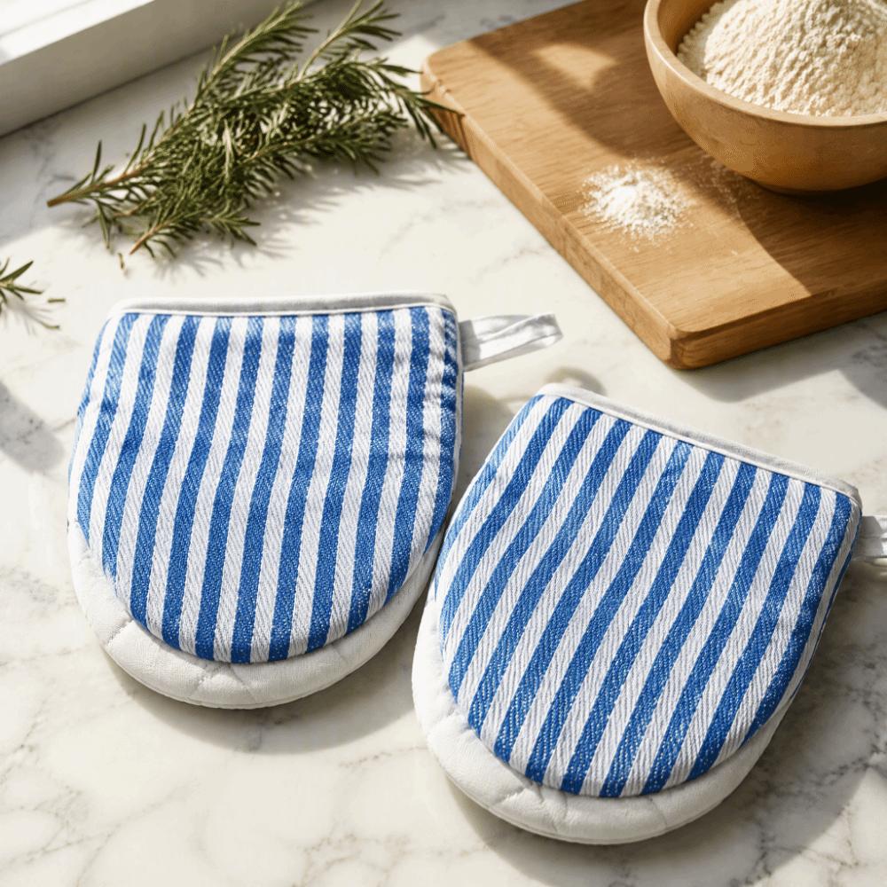 2PCS Heat Resistant Kitchen Oven Glove Mini Cooking Mitten Microwave Oven Casserole Pot
