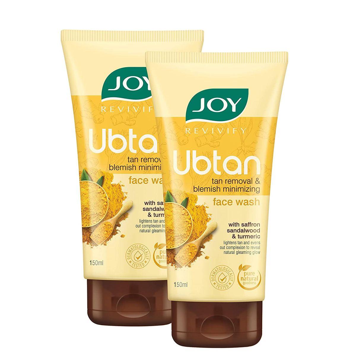 

Средство для умывания Joy Revivify Ubtan | Удаление загара и уменьшение пятен, 150мл Pack of 2