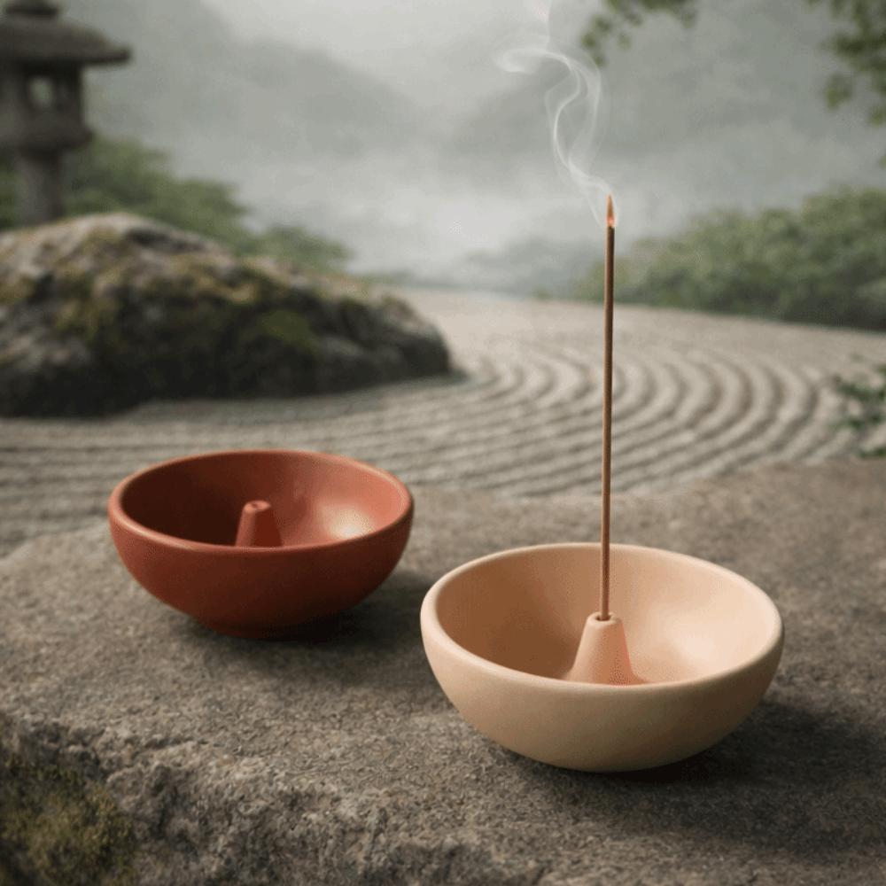 Round Incense Stick Burner Retro Agarwood Tray Spiritual Practice Incense Holder  Meditation