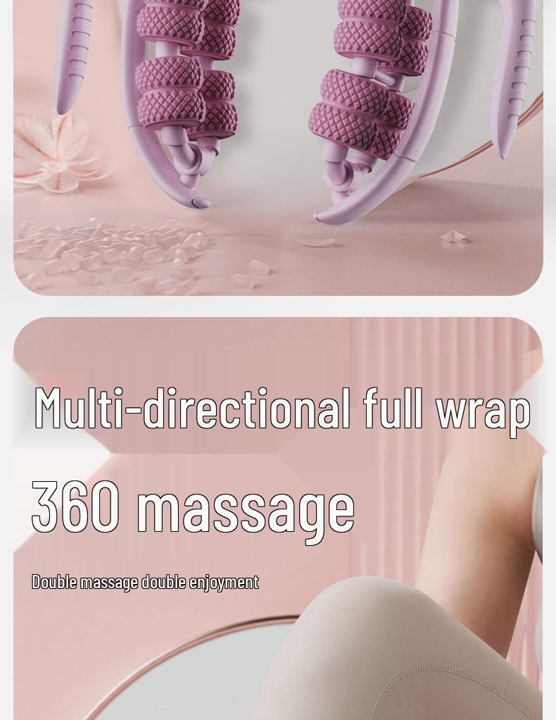 26-Wheel Ring Leg Massager: Relax Calf Muscles, Slim Legs, and Enhance Beauty with This Yoga Massage Roller
