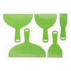 5PCS Plastic Putty Scrapers Flexible Spatula Set Multipurpose Paint Scraper Tool for Painting