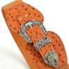 Boucle Rétro Sculptée Réglable Ceinture Élastique à la Taille Ceinture à Boucle Métallique Accessoire de Taille