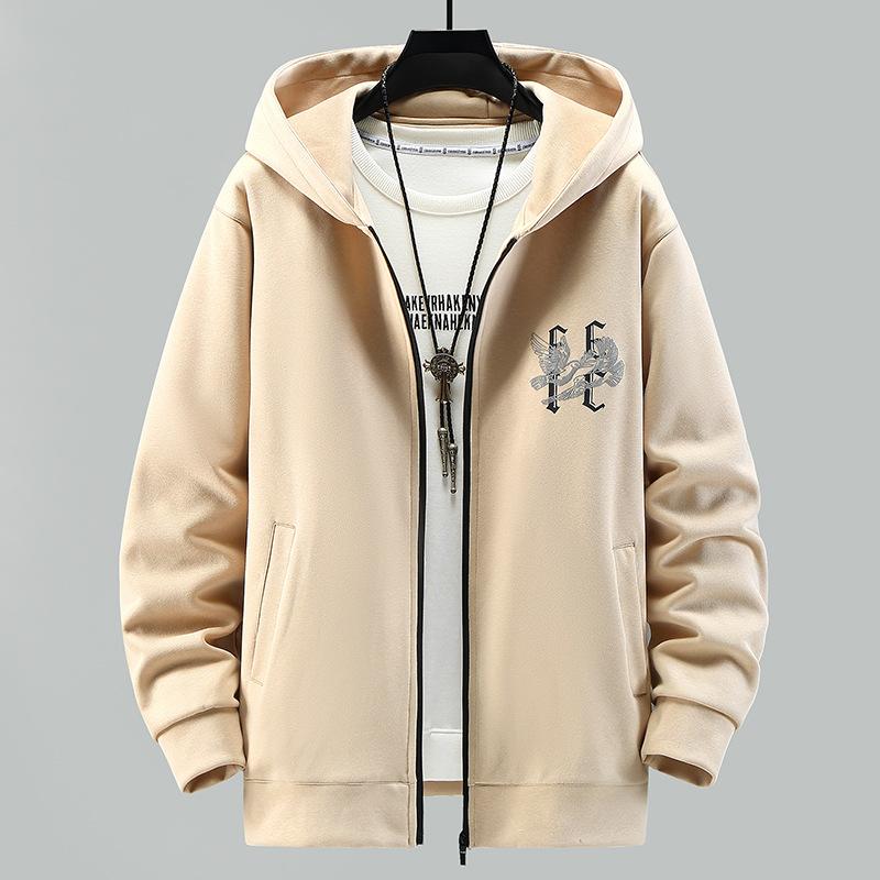 Potištěná Fat Plus Size Pánská Fat Plus Velikost Běžné a pohodlné Sport Podzimní a Zimní kabát Mikina s kapucí 4XL-10XL Asie Velikost