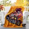 Rat Fink Power Flannel Blanket Soft All-Season Throw, Design for Camping, Car Travel, Hiking Sofa, Bed, Office Perfect Gift for Parties