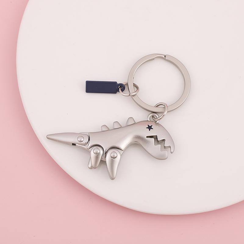 Брелок-подвеска Динозавр из замши - Милый мультяшный кольцо-украшение для автомобиля, Креативный подарок