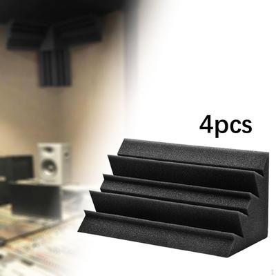 4 kusy akustických pěnových rohových basových bloků, příslušenství pro vybavení, stěnové panely s redukcí hluku