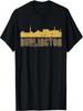 Vintage Retro Burlington Vermont Skyline T-Shirt