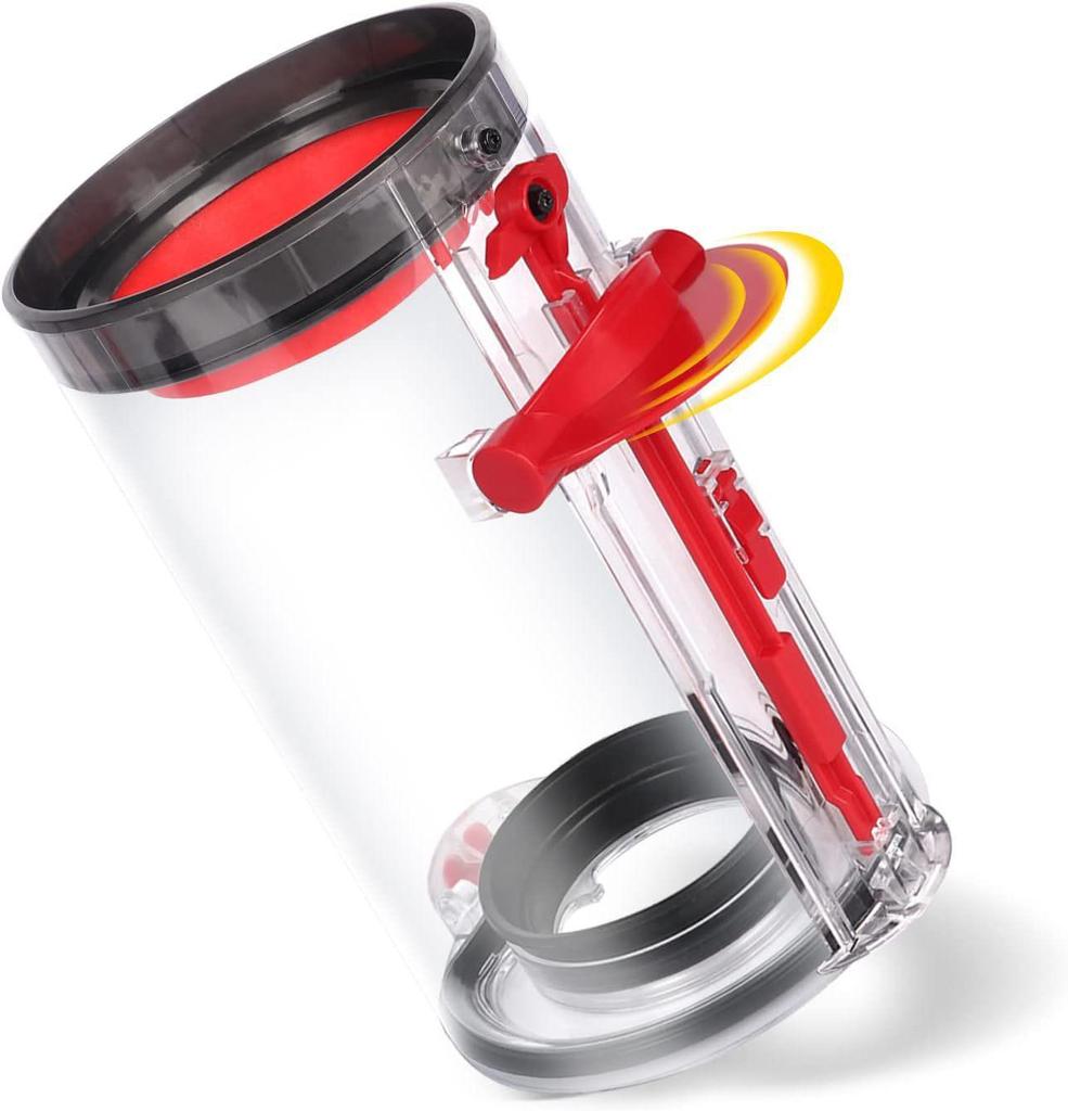 Inele de Etanșare și Accesorii Recipient Transparent pentru Praf pentru Aspiratoarele Dyson V10/V11/V12