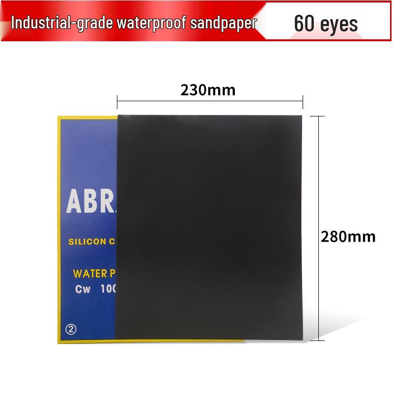 Industrial Waterproof Sandpaper Sheets, 60 to 2000 Grit, for Grinding, Polishing, and Sanding.
